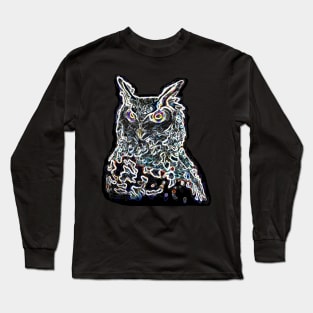 Owl Electric Silhouette 02 Long Sleeve T-Shirt